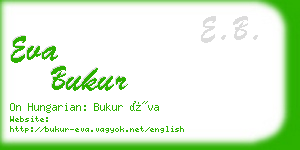 eva bukur business card